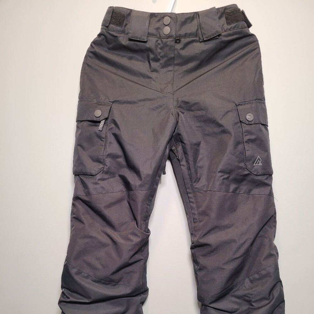 Black Ripzone Kids Ski Pants - Size M (10)